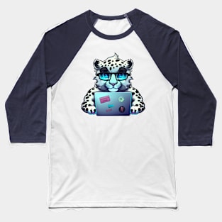 Geeky Snow Boy Baseball T-Shirt